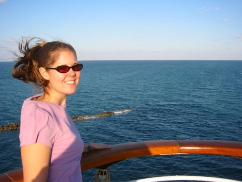 Jess on the way out to sea